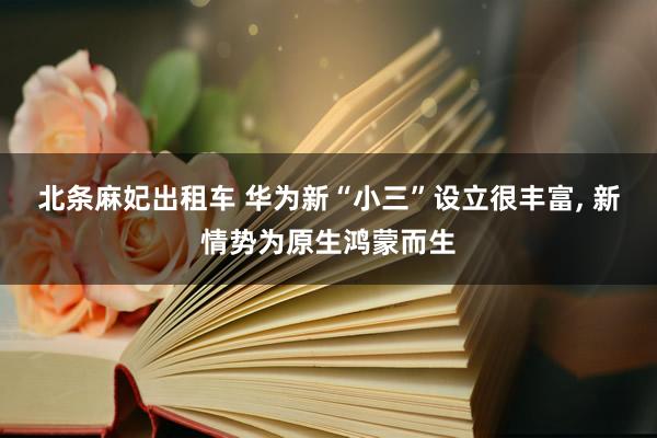 北条麻妃出租车 华为新“小三”设立很丰富, 新情势为原生鸿蒙而生