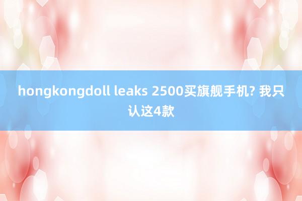 hongkongdoll leaks 2500买旗舰手机? 我只认这4款