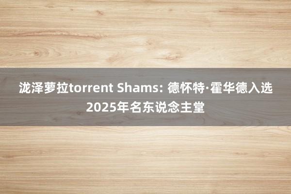 泷泽萝拉torrent Shams: 德怀特·霍华德入选20