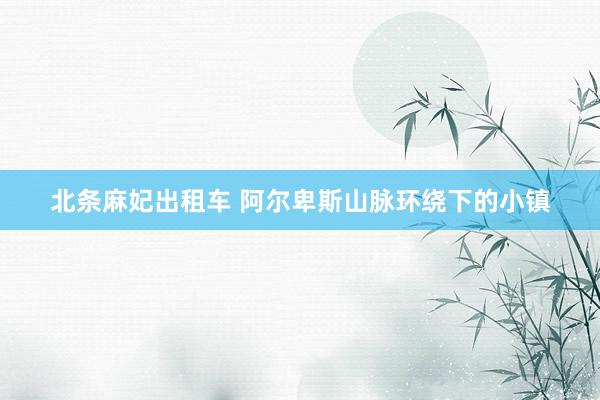 北条麻妃出租车 阿尔卑斯山脉环绕下的小镇
