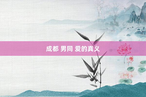 成都 男同 爱的真义