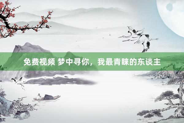 免费视频 梦中寻你，我最青睐的东谈主