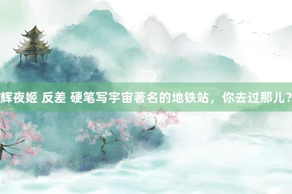 辉夜姬 反差 硬笔写宇宙著名的地铁站，你去过那儿？